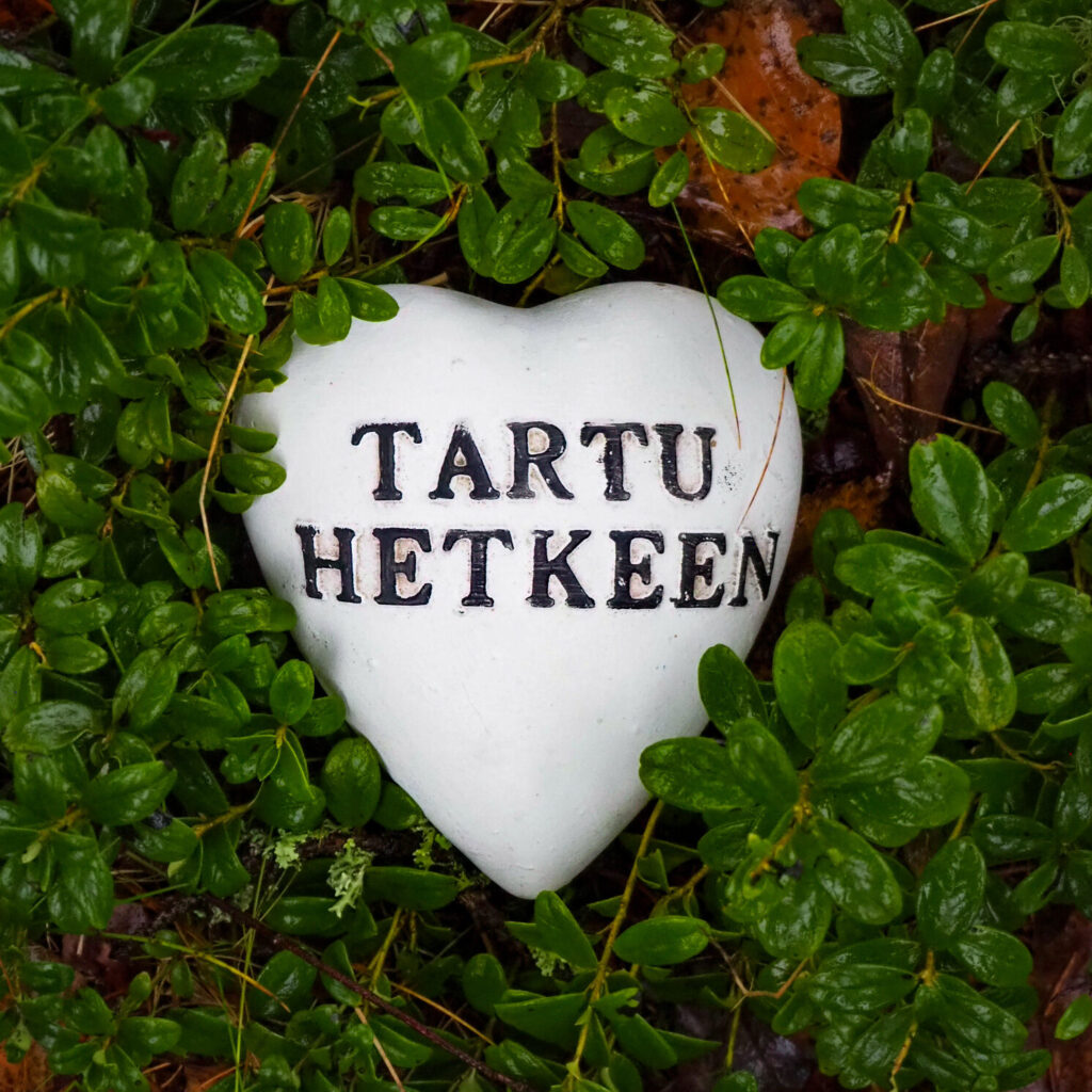 Hierontakivi tekstillä tartu hetkeen